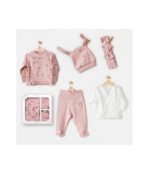 Coffret Naissance 100% Coton 5 Pièces - Snow Coffret naissance
