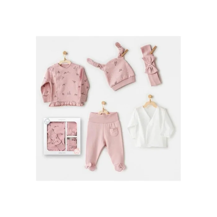 Coffret Naissance 100% Coton 5 Pièces - Snow Coffret naissance