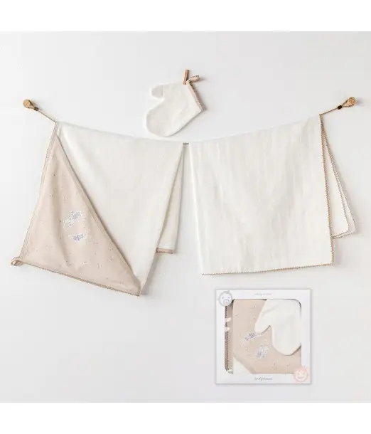 Sortie de bain 100% coton - Beige Sortie de bain - Maroc