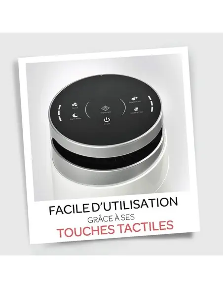 Béaba Purificateur d'Air Silencieux, Écran Tactile et Veilleuse