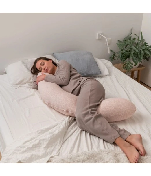Doomoo pregnancy and breastfeeding cushion Buddy Cloudy Pink 2