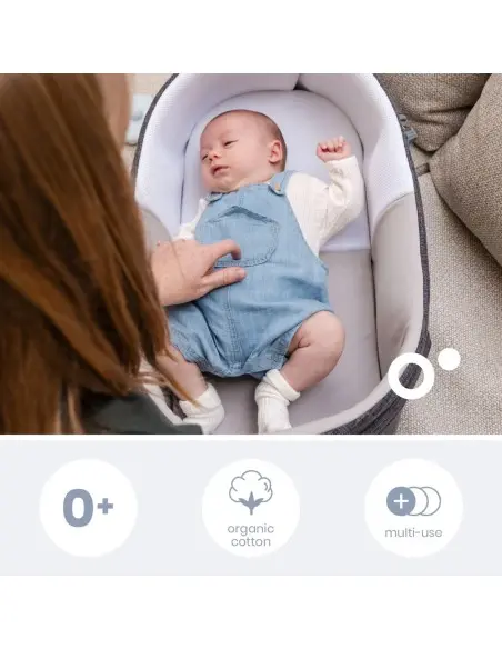 Doomoo moses basket Nest'n Go Grey from 0 months — photo 2