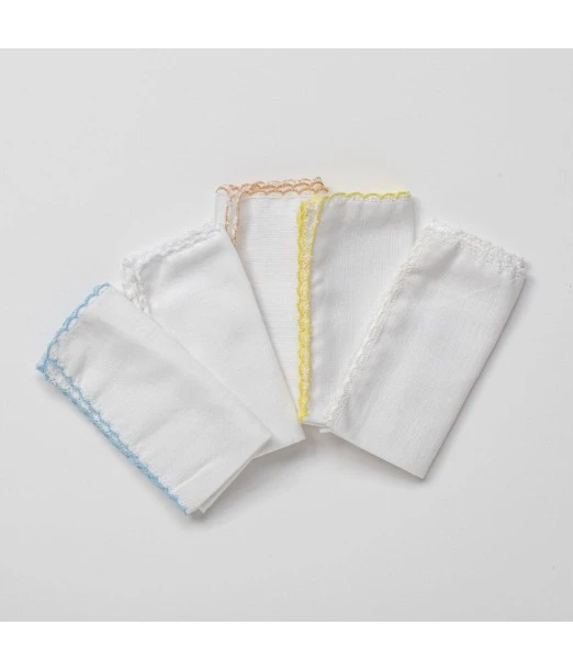 Washable cotton wipes x5 - Blue