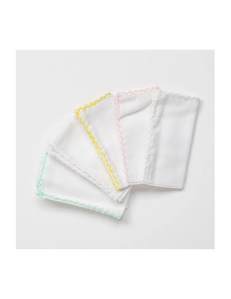 Lingettes Lavables en Coton x5 - Rose dans Bonnet, Moufles, Chaussons chez Baby And Mom Maroc