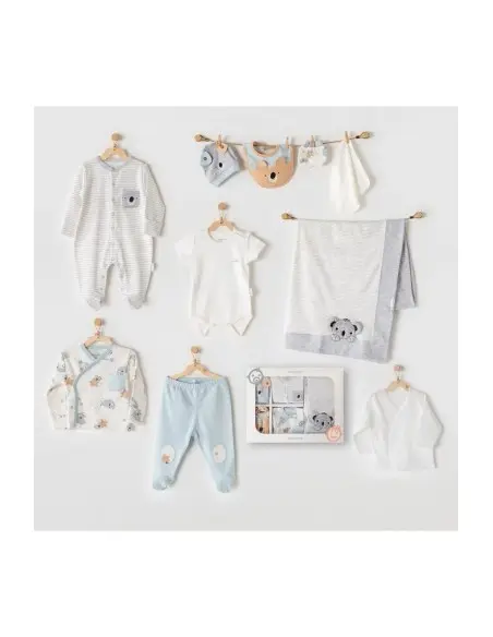 Newborn gift set 100% cotton 10-piece for newborn - Panda