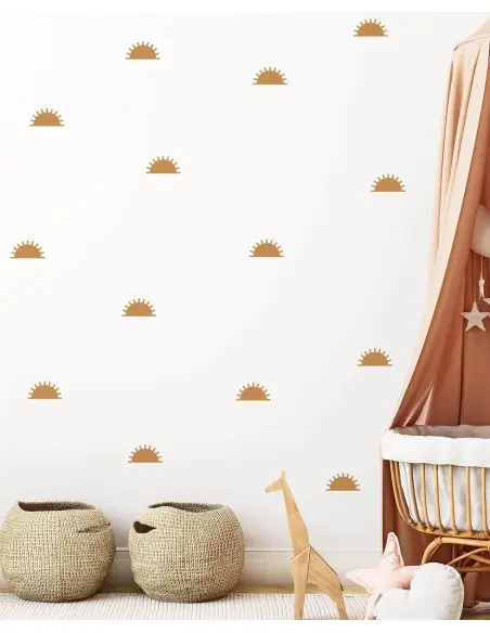 Sticker for baby and children's room – Half Sun