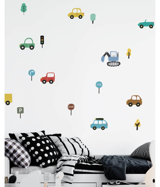 Sticker pour Chambre Bébé et Enfant - Voitures Déco chambre