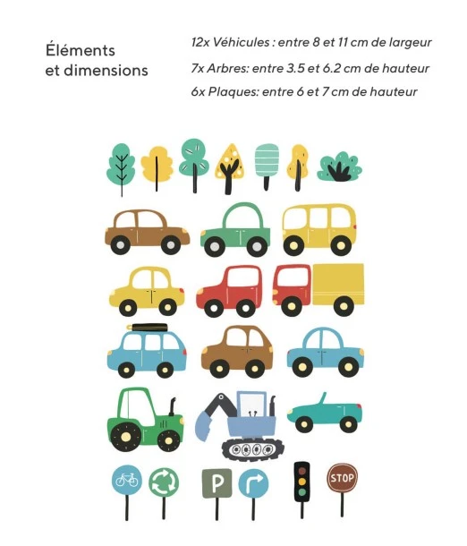 Wall sticker for baby and child room - cars 2