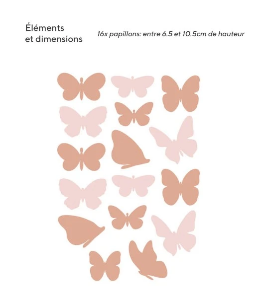 Sticker for Baby and Child Room - Butterflies 2