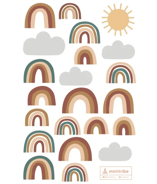 Sticker for baby and children's room - Rainbow 2