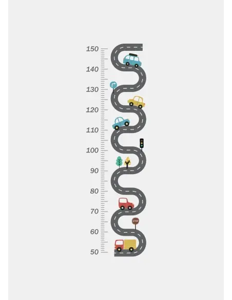 Growth chart sticker for baby and children's bedroom - Cars — photo 3