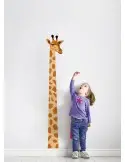 Sticker de Croissance pour Chambre Bébé et Enfant - Girafe