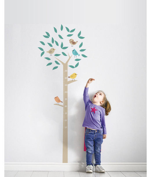 Sticker de Croissance pour Chambre Bébé et Enfant - Arbre Déco