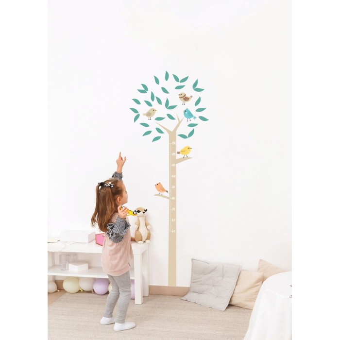 Sticker de Croissance pour Chambre Bébé et Enfant - Arbre Déco