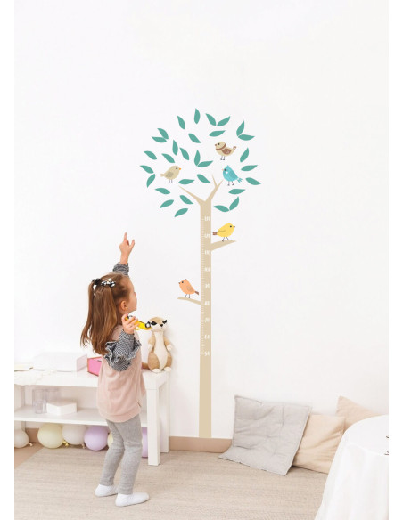 Sticker de Croissance pour Chambre Bébé et Enfant - Arbre Déco