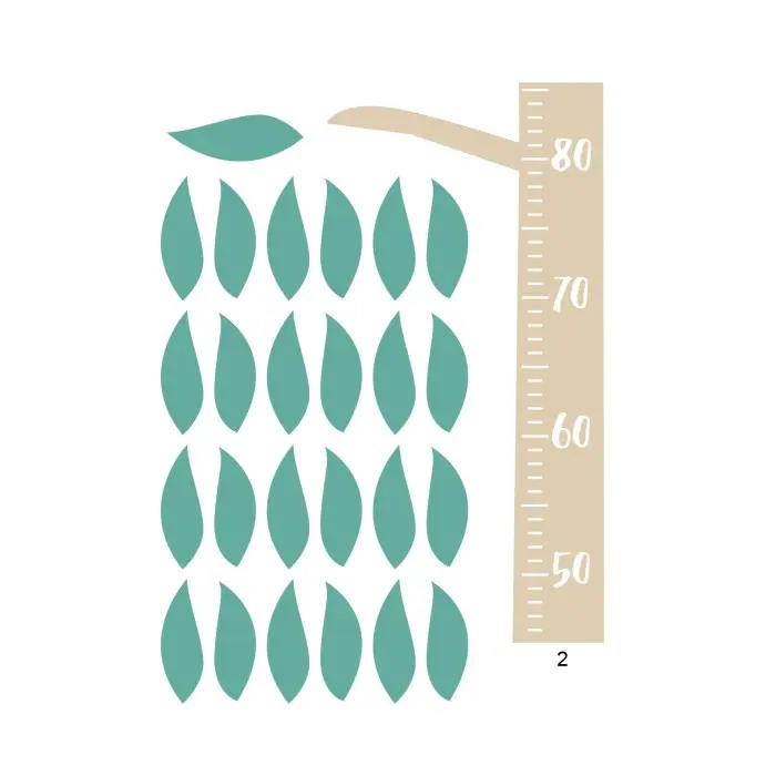 Sticker de Croissance pour Chambre Bébé et Enfant - Arbre Déco