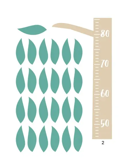 Growth chart sticker for baby and child room - Tree — photo 4