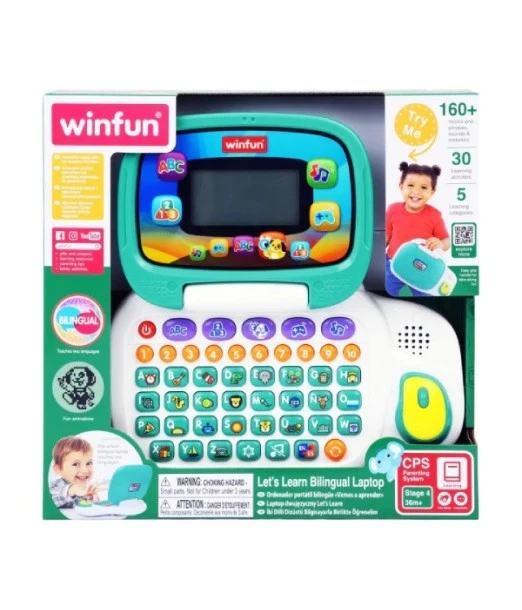 Winfun computer with 30 activities, bilingual French - English 2