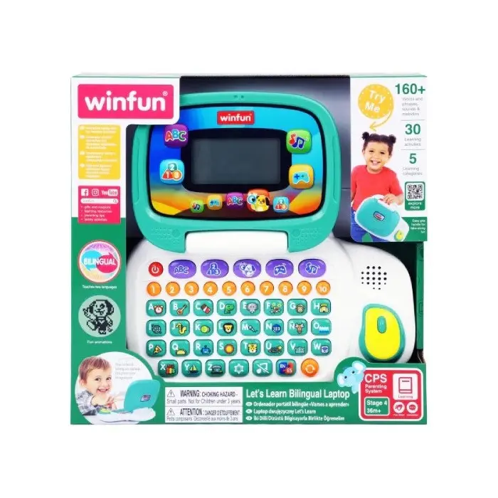 Winfun Ordinateur à 30 activités Bilingue Français - Anglais