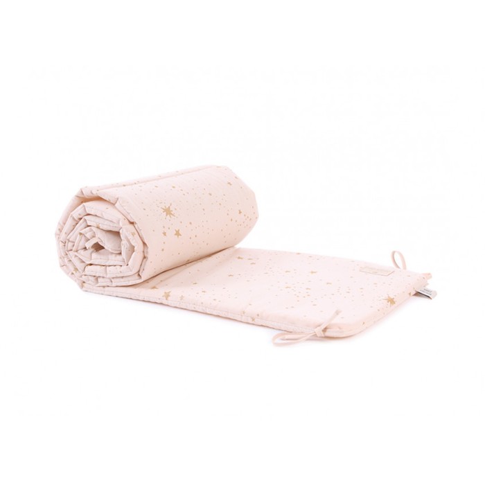 Nobodinoz Tour de lit Nest Gold Stella Pink Tour de lit -