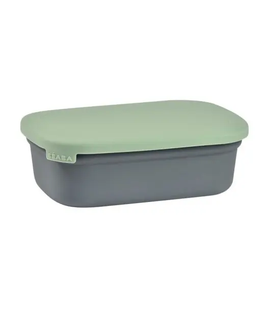 Béaba Boîte repas céramique Gris minéral/Vert sauge 4m+