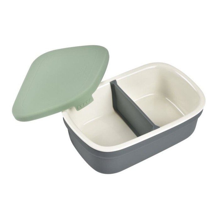 Béaba Boîte repas céramique Gris minéral/Vert sauge 4m+