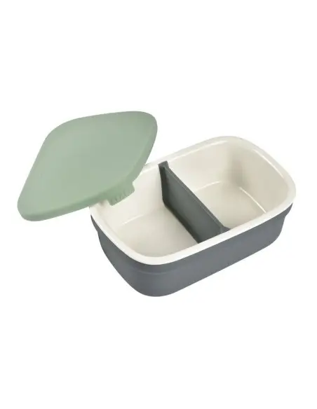 Béaba Boîte repas céramique Gris minéral/Vert sauge 4m+