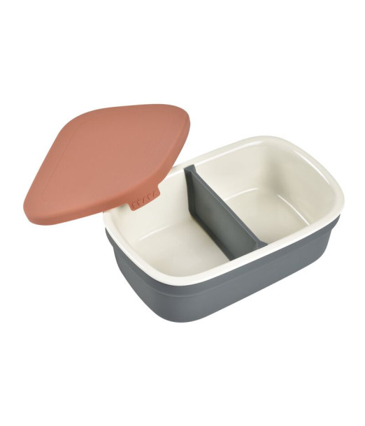Béaba Boîte repas céramique Gris minéral/Terracotta 4m+ 2