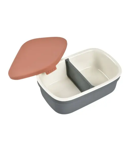 Béaba Boîte repas céramique Gris minéral/Terracotta 4m+ 2