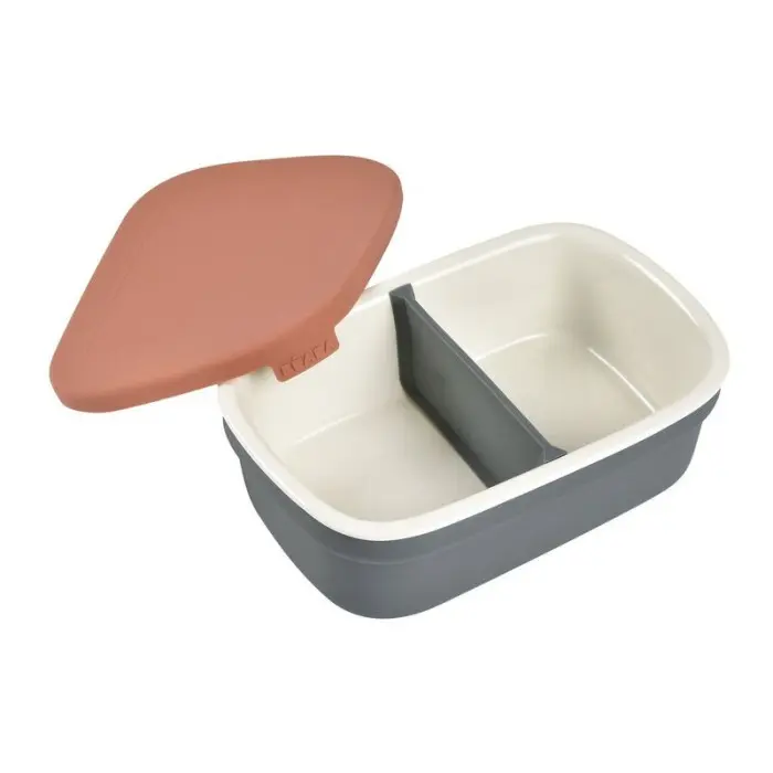 Béaba Boîte repas céramique Gris minéral/Terracotta 4m+