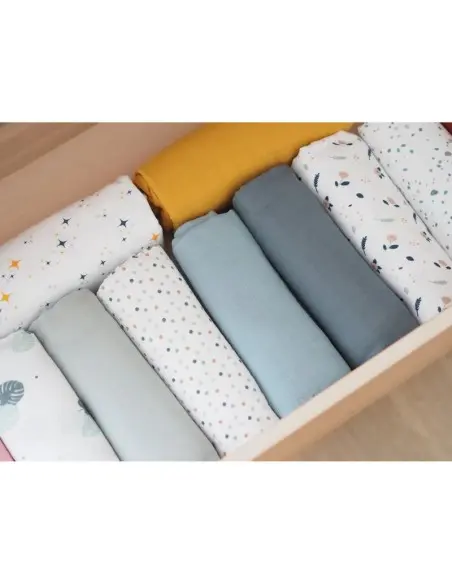 Béaba Lot De 2 Langes XXL En coton 120 X 120 cm - Jaune