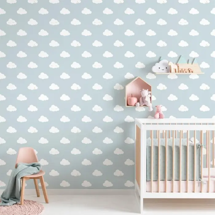 Papier Peint pour Chambre d'enfant 230 g/m² en Vinyle - Nuage