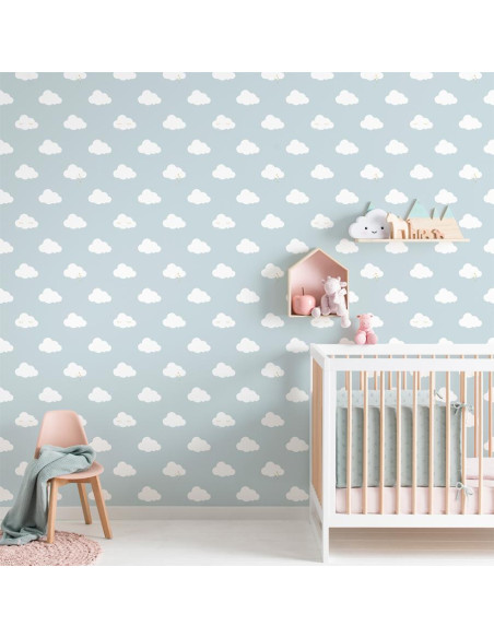 Papier Peint pour Chambre d'enfant 230 g/m² en Vinyle - Nuage