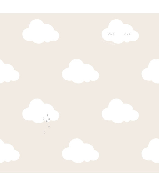 Papier Peint pour Chambre d'enfant 230 g/m² en Vinyle - Nuage