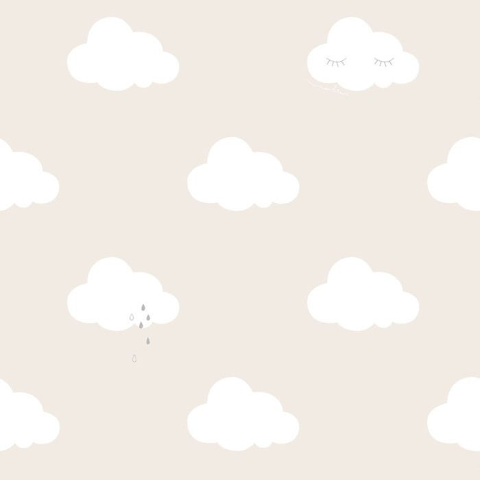 Papier Peint pour Chambre d'enfant 230 g/m² en Vinyle - Nuage