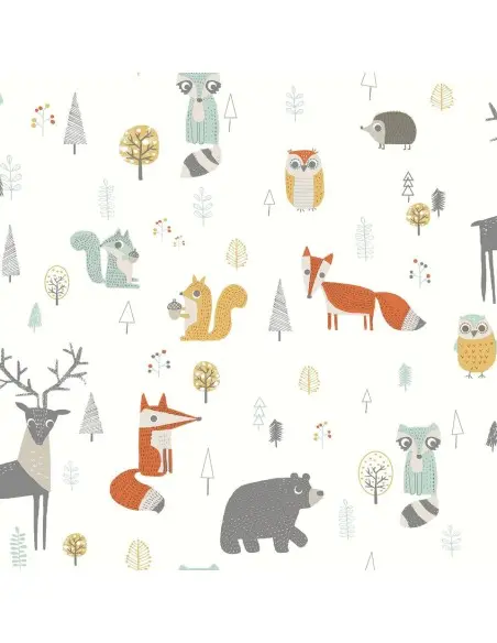 Vinyl wallpaper for children's bedroom 230 g/m² - animals