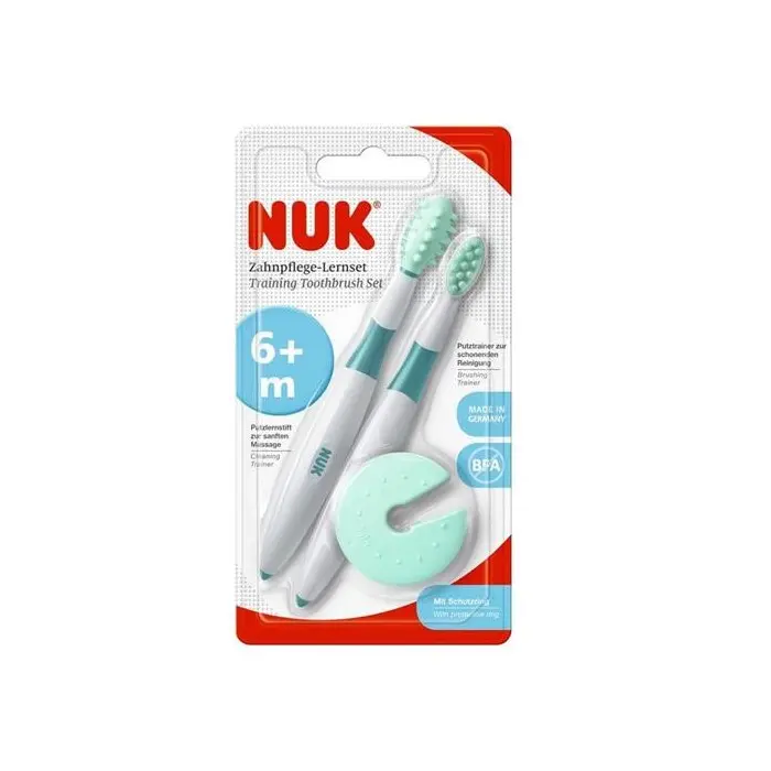 NUK Set de Brosses à Dents Éducatives et Hygiène Dentaire 6m+