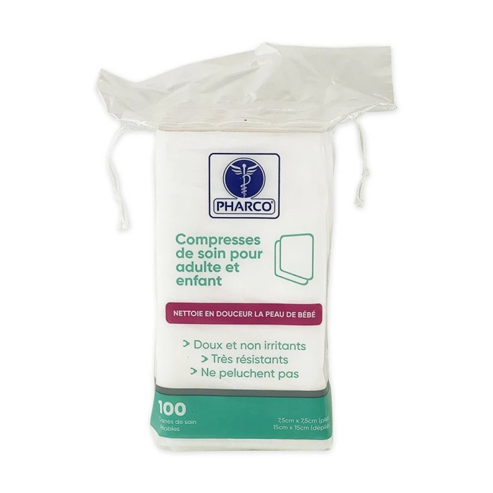 Carrés De Soin Non Tissés Spunlace - 28x38cm - Toilette Bébé, Patients - Doux Et Résistants - 100 Pièces