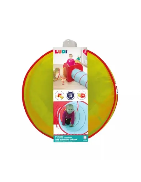 Ludi Multi Tunnel Parcours de Motricité 2ans+ Jouet - Ludi