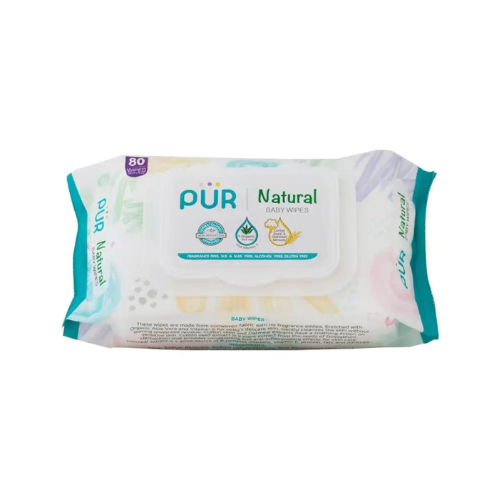 Pür Lingettes à l'eau 80 unités Lingettes - Pür Maroc