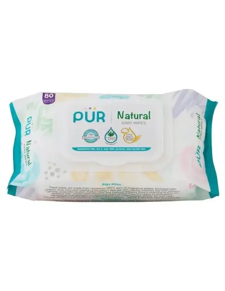 Pür Lingettes à l'eau 80 unités Lingettes - Pür Maroc