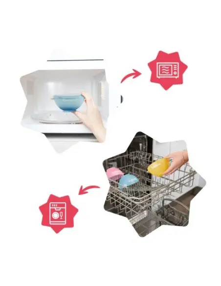 Badabulle 3 non-slip storage bowls 300 ml — photo 3