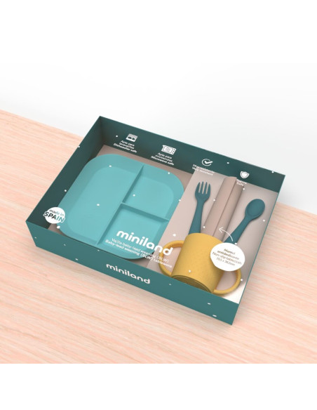 Miniland Coffret Repas Soleil Vaisselle bébé - Miniland Maroc
