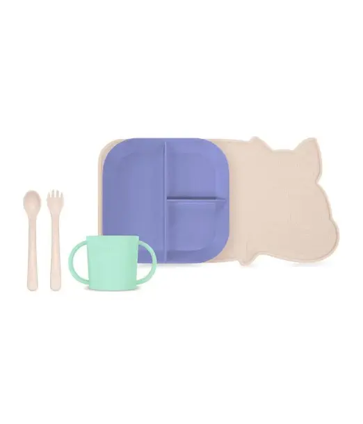 Miniland Coffret Repas Coucher du Soleil Vaisselle bébé -