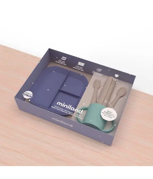 Miniland Coffret Repas Coucher du Soleil Vaisselle bébé - 2