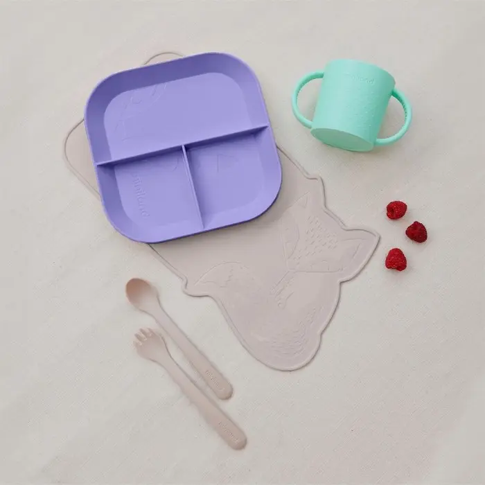 Miniland Coffret Repas Coucher du Soleil Vaisselle bébé -