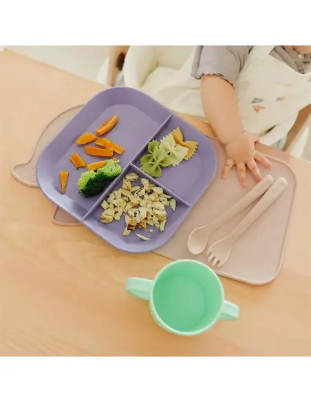 Miniland Coffret Repas Coucher du Soleil Vaisselle bébé -