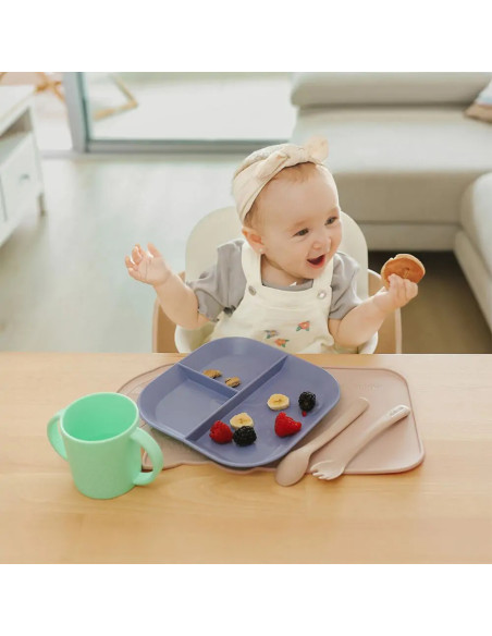 Miniland Coffret Repas Coucher du Soleil Vaisselle bébé -