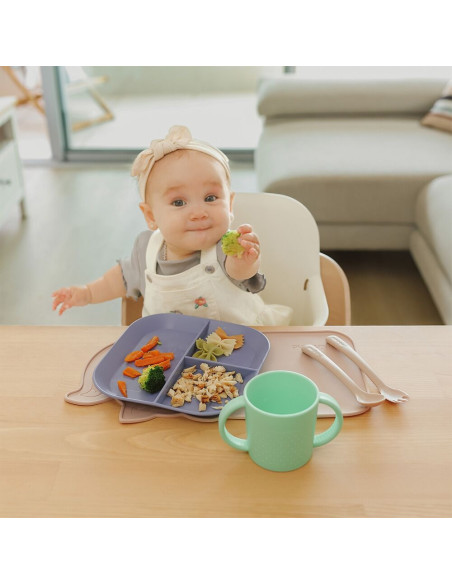 Miniland Coffret Repas Coucher du Soleil Vaisselle bébé -