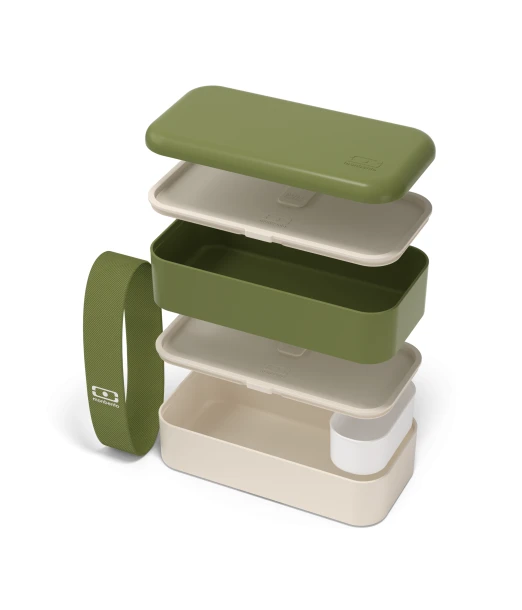 Monbento Original lunch box for children BPA free - recycled Olive 2